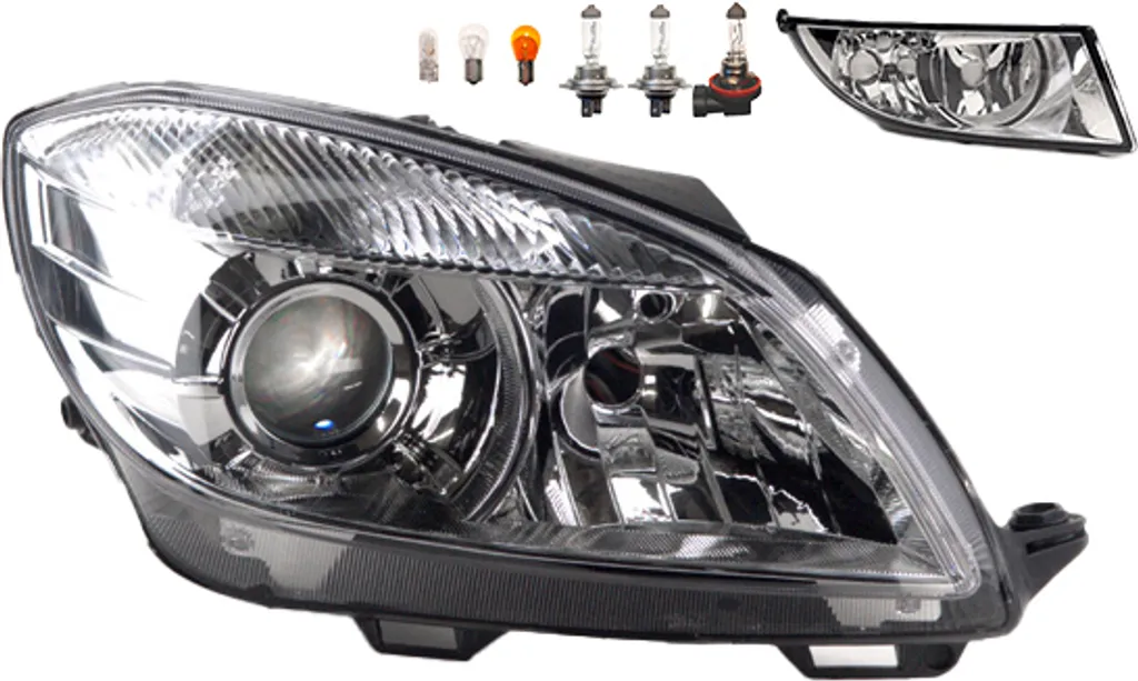 Kit Proiettori Skoda Fabia 04/10-12/14 Johns H7 + Fendinebbia 5J1941018D