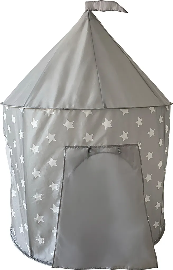 Tente de jeu Étoiles grises et blanches pour chambre d'enfant - Spielzelt