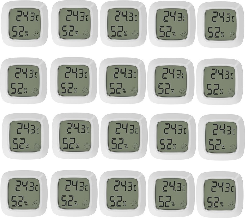 20X Mini LCD Digital Thermometer Hygrometer Genaue Produktbild 