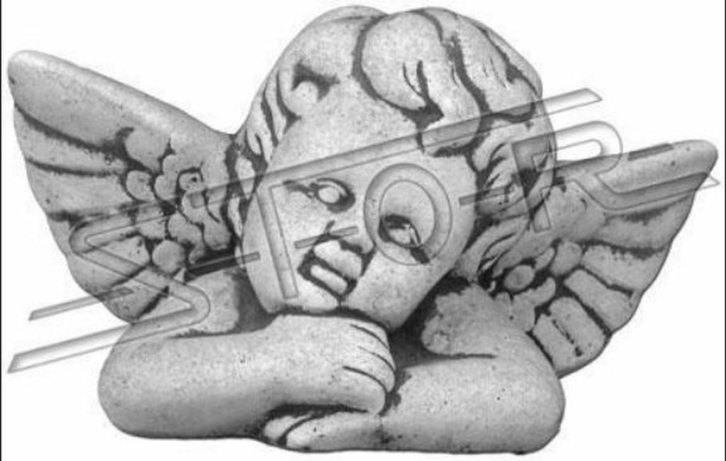 Engel 14cm Skulptur Design Figur Statue Garten Figuren Statuen Skulpturen Grab