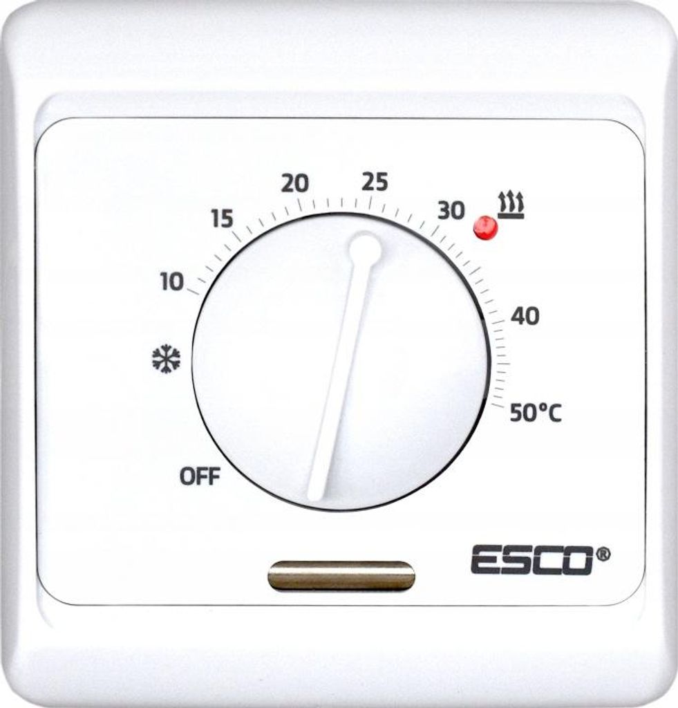 Termostato ambiente TC-210 da incasso, termostato analogico Immagine del prodotto 