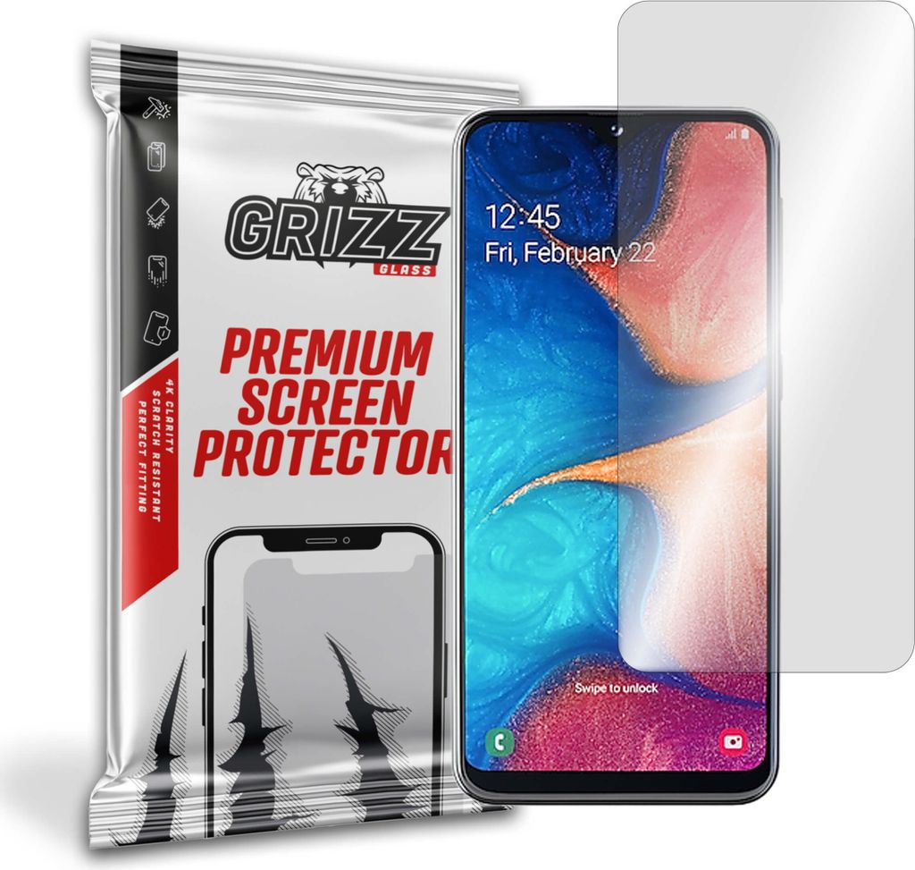Hybriertes Glas GrizzGlass HybridGlass für Samsung Galaxy A20e