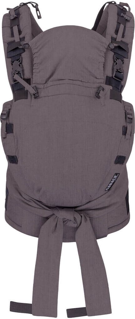 HOPPEDIZ Babytrage Nabaca Basic-Set die Modultrage für maximale Möglichkeiten Taupe