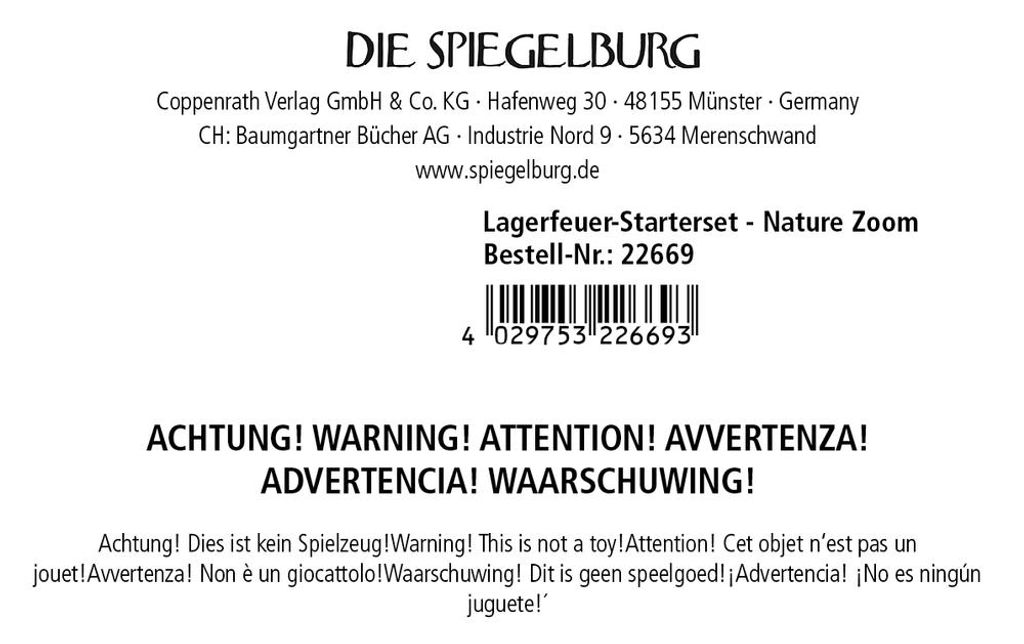 Coppenrath Lagerfeuer-Starterset - Nature Sonstige
