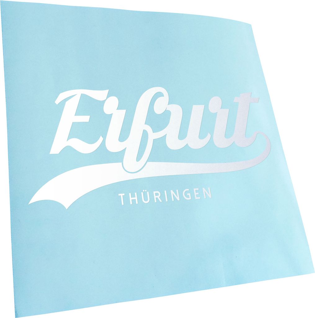 Kiwistar - Autoaufkleber - Erfurt Thüringen - Gold - 24x11cm - Aufkleber für Auto, Laptop, Fahrrad, LKW, Motorrad mehrfarbig JDM Decal Racing