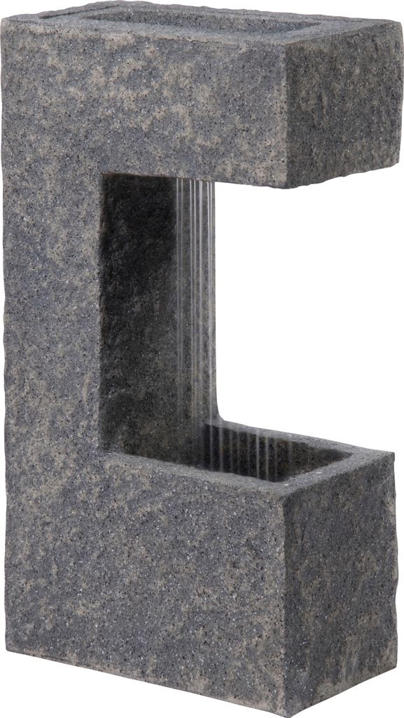 dobar Großer Design-Gartenbrunnen mit Pumpe und LEDŽs, Produktbild 2