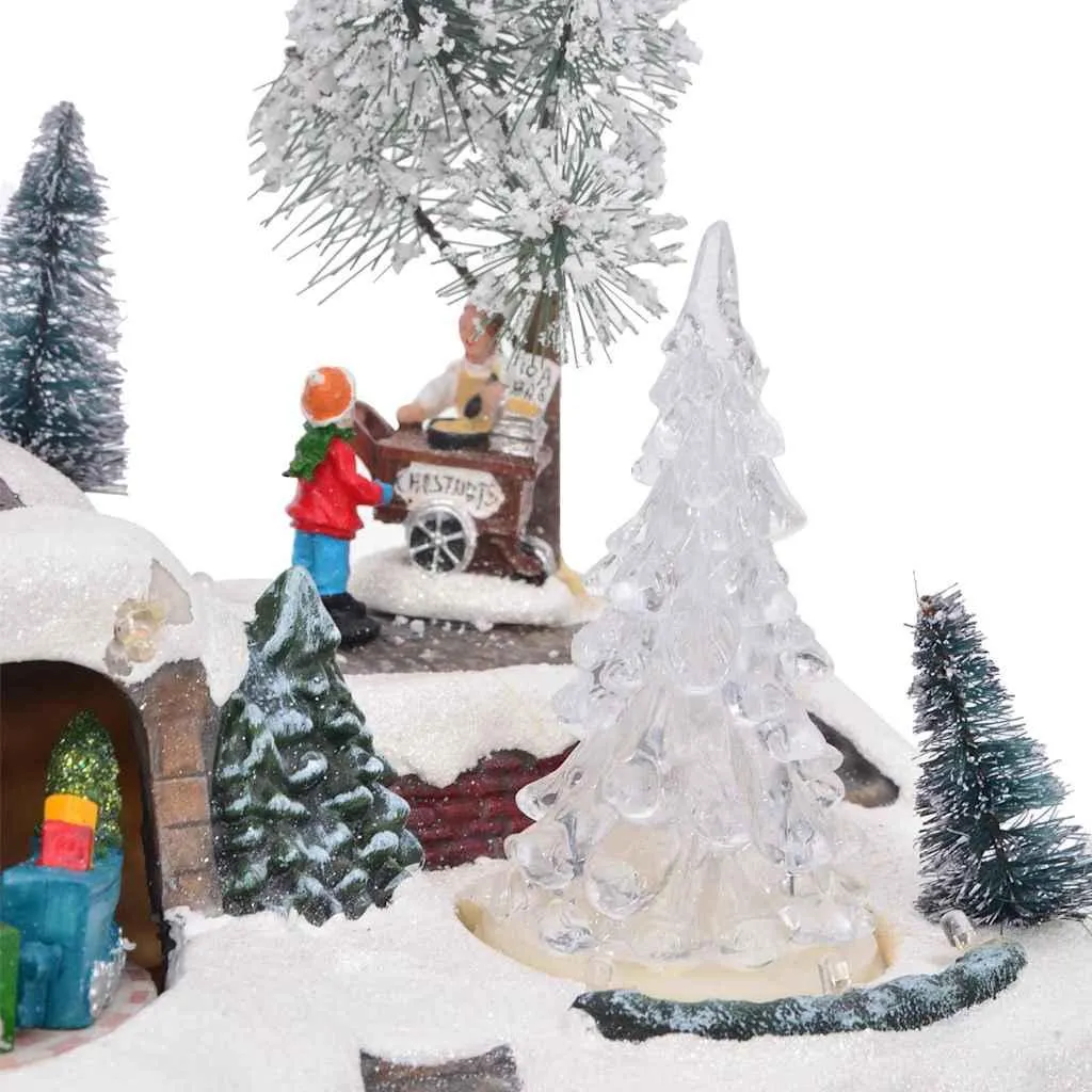 Table de Noël Multicolore vidaXL : Déco de Fête Robuste en Résine