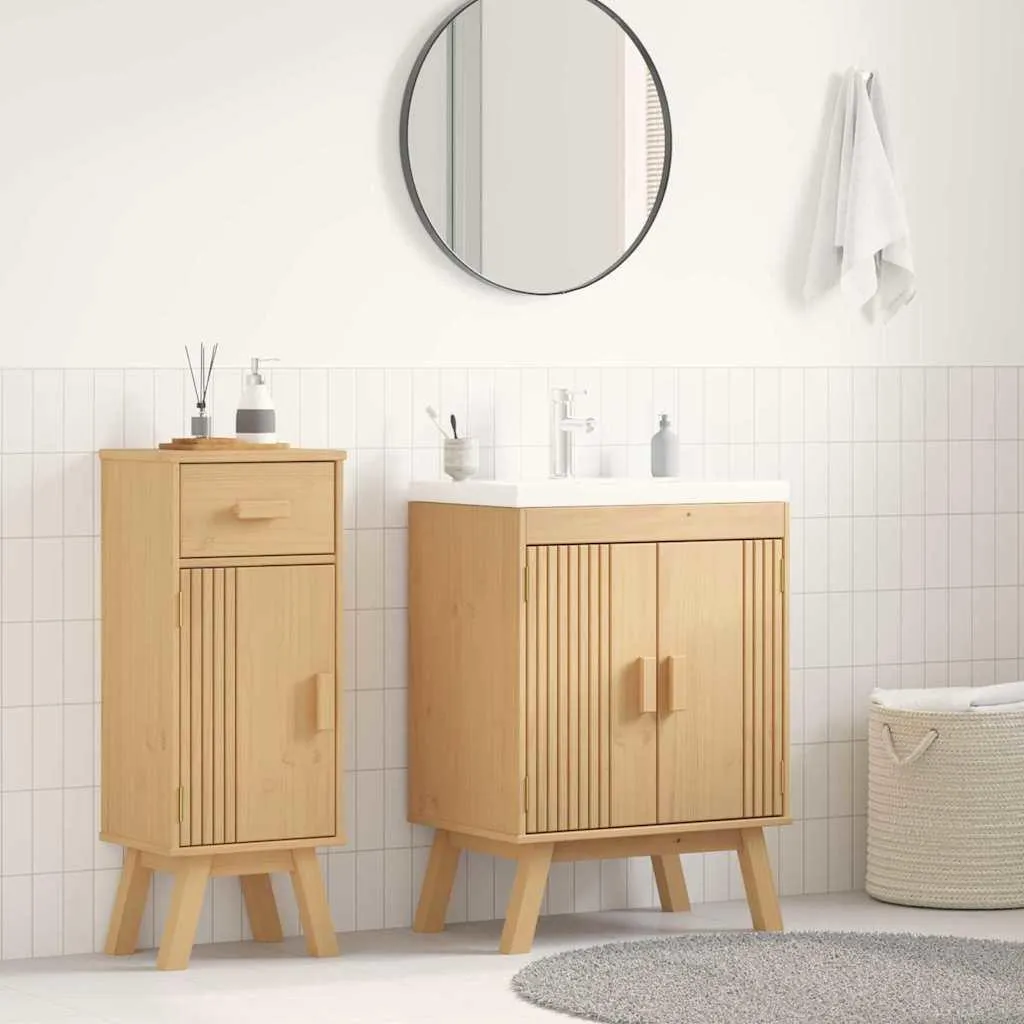 Maison Exclusive - Mobile base Olden marrone 60 x 40 x 80 cm in legno massello di pino