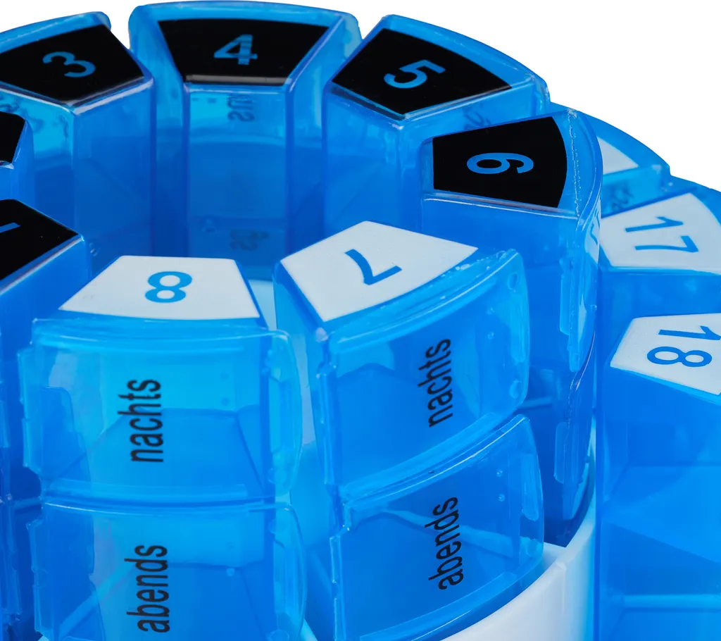 Boîte de Rangement Médicaments 31 Cases - Pilulier Longue Durée Robuste - 8