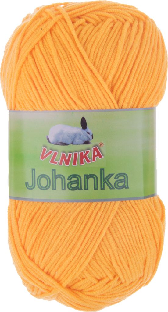 10 x 50g Strickgarn Johanka Strick-Wolle Handstrickgarn Klassikgarn Sommergarn Farbwahl, Farbe:097 melonengelb