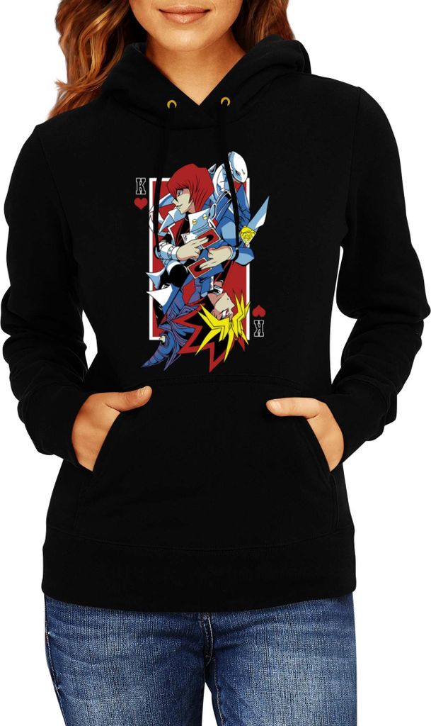 Kinder Kapuzenpullover Japan Manga Anime Comics Yu Gi 018, 5-6 Jahr - 116 / Schwarz
