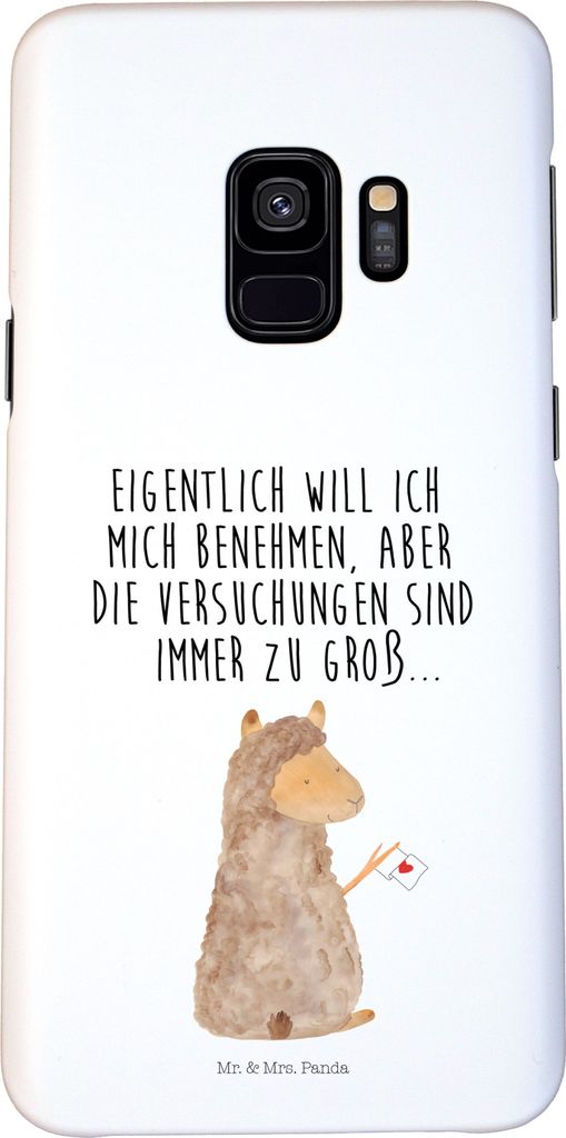 Mr. & Mrs. Panda Samsung Galaxy S9 Handyhülle Alpaka Fahne Produktbild 
