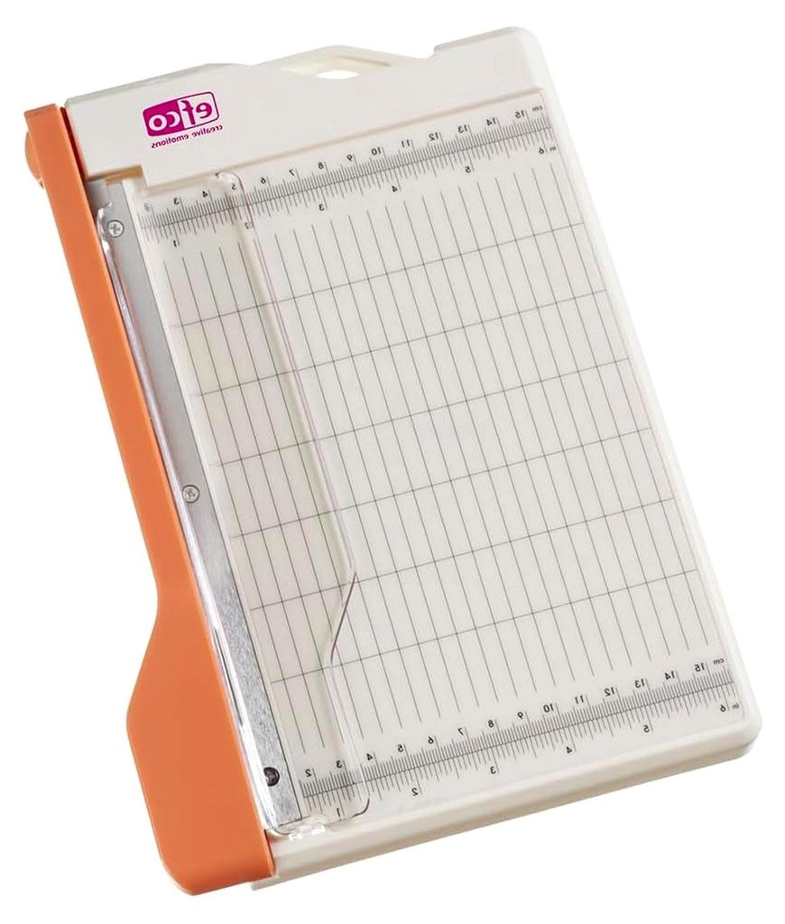 Guillotine Papierschneider - Hebelschneider - maximal A5-Format - 15 x 22/20 x 28 cm, 1-teilig, Weiß