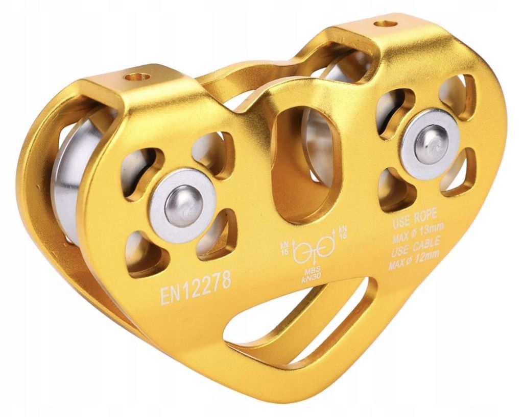 Bloczek Do Tyrolki 30Kn Zjazdowy Aluminium Wspinaczkowy Zdjęcie produktu 