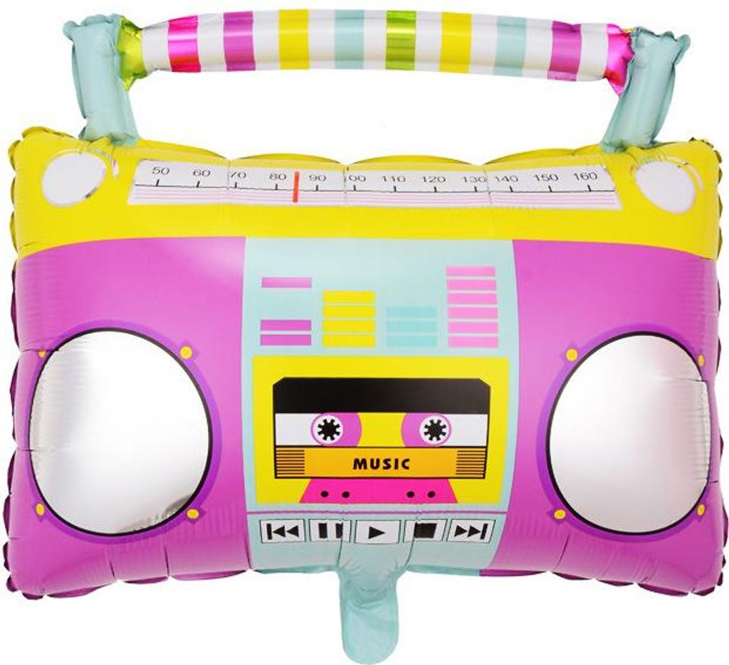 Oblique Unique Folien Luftballon Radio Retro Ballon als Produktbild 