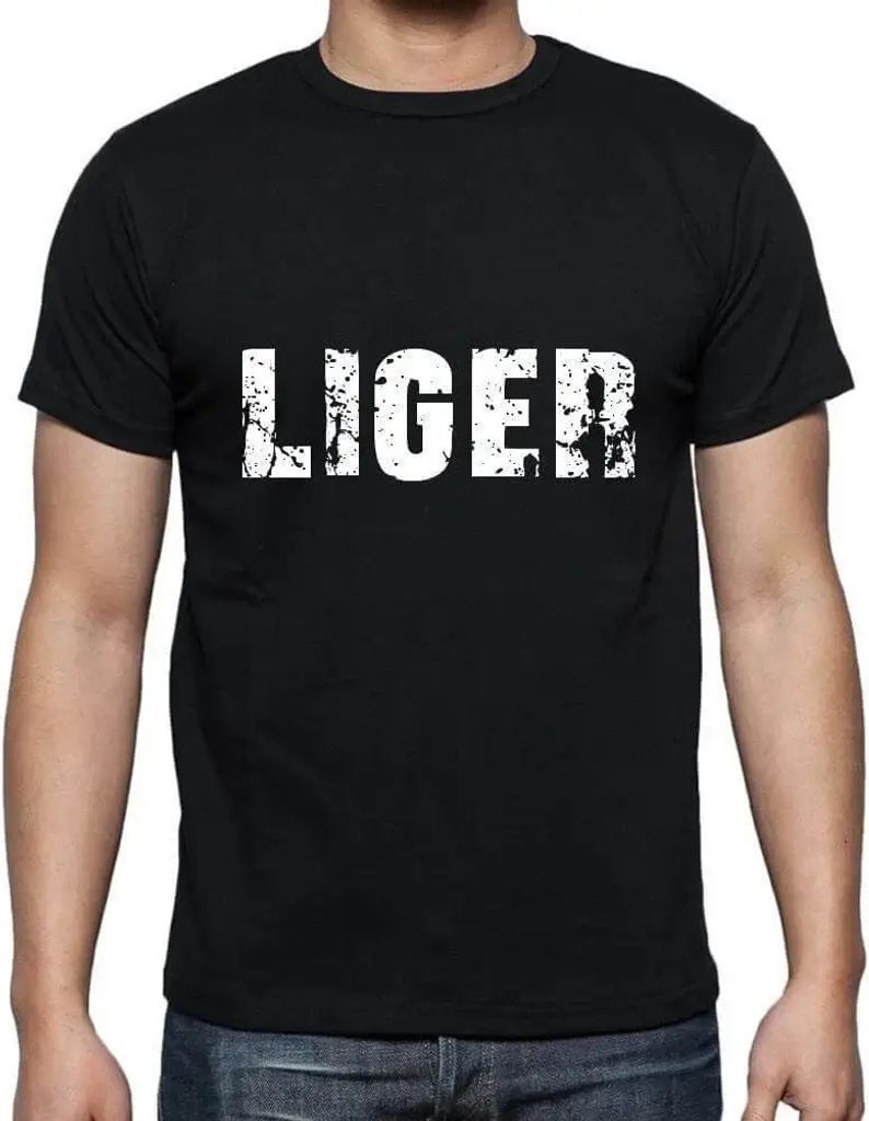 Herren Grafik T-Shirt Liger Öko-Verantwortlich Vintage Jahrgang Kurzarm Lustige Druck Geburtstag Geschenk Mann