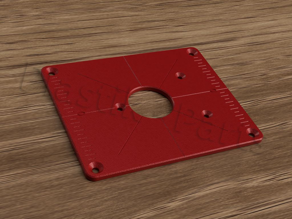 ABS Befestigungsplatte Einlegeplatte Frästisch METABO OF E 1229 Signal Oberfräse