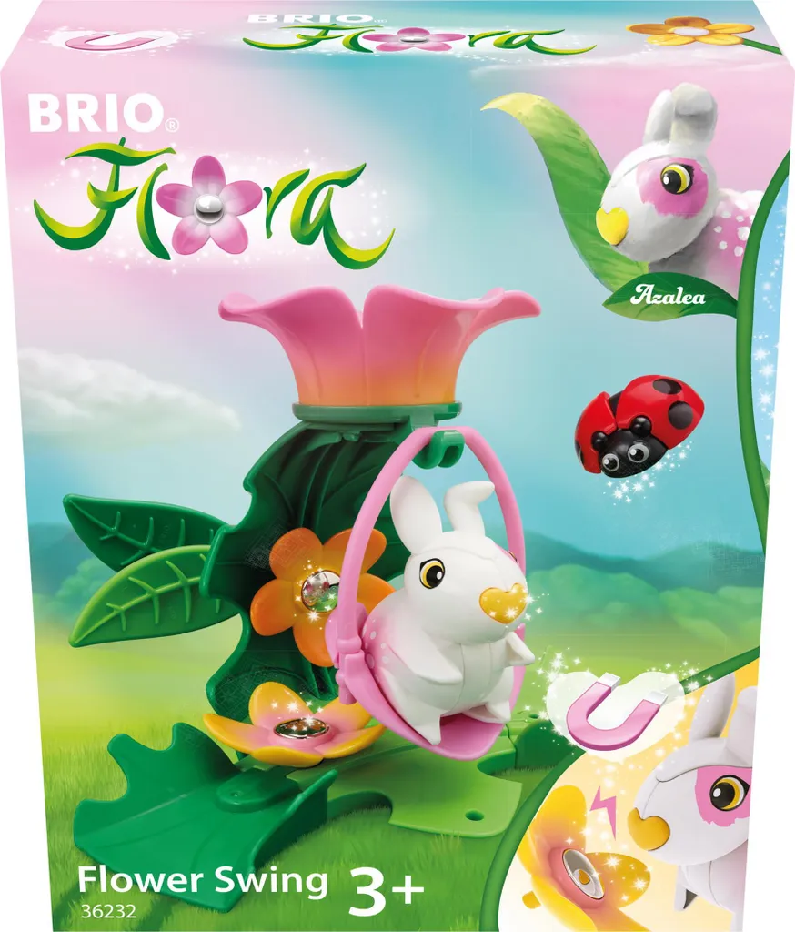 Jeu de construction balançoire fleurie Azalées pour décoration créative
