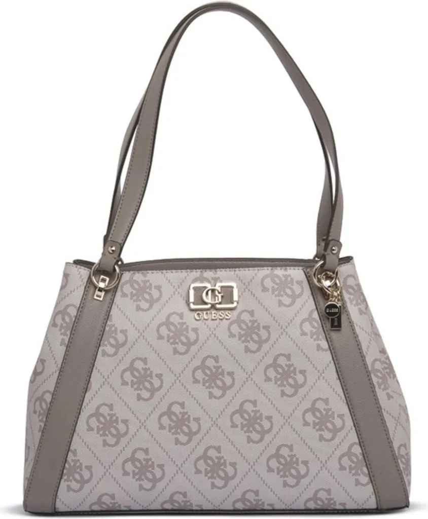 Petit sac Guess Karnilla Gris Logo Gfriend - Sacoche femme avec logo