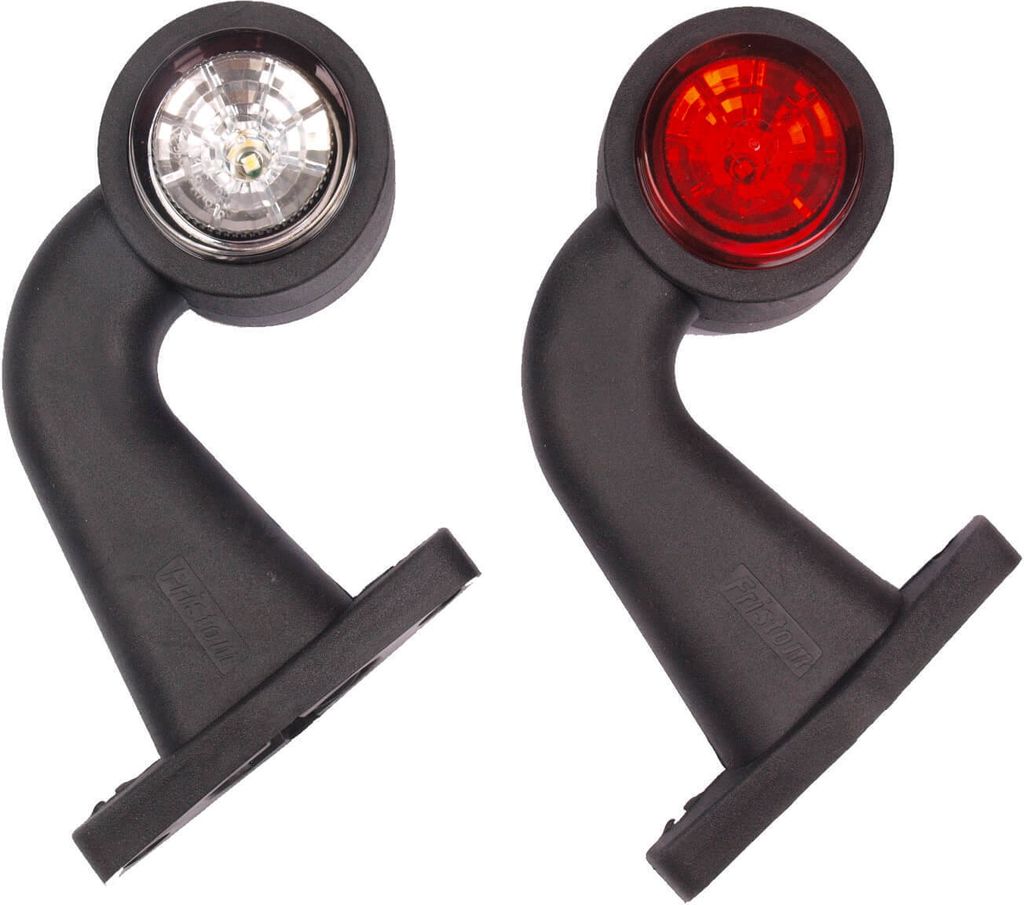 2x LED Umrissleuchte / Begrenzungsleuchte 12-30 V abgewinkelt