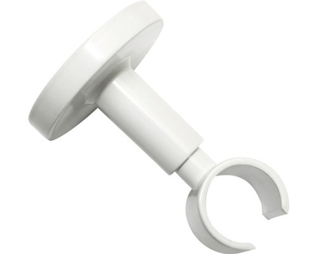Gardinia Deckenträger für Ø 20 mm weiß 6 cm