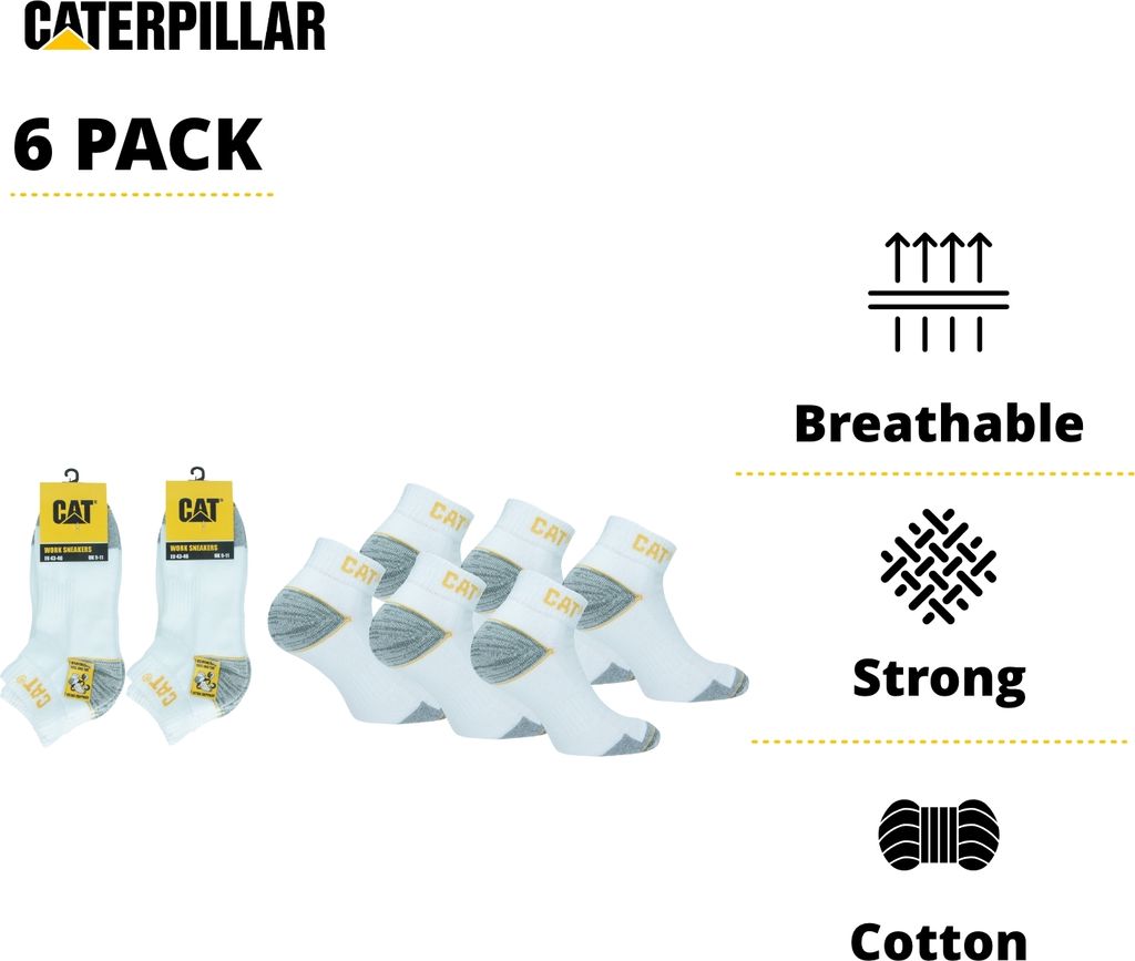 Caterpillar 6 Paar Socken / Arbeitssocken / Arbeitssneaker Produktbild 3