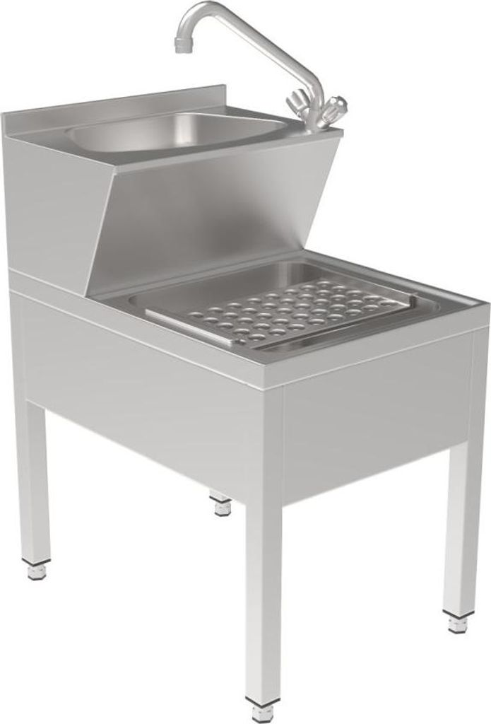 Combisteel Edelstahl Handwaschbecken – freistehend, 50x70 cm