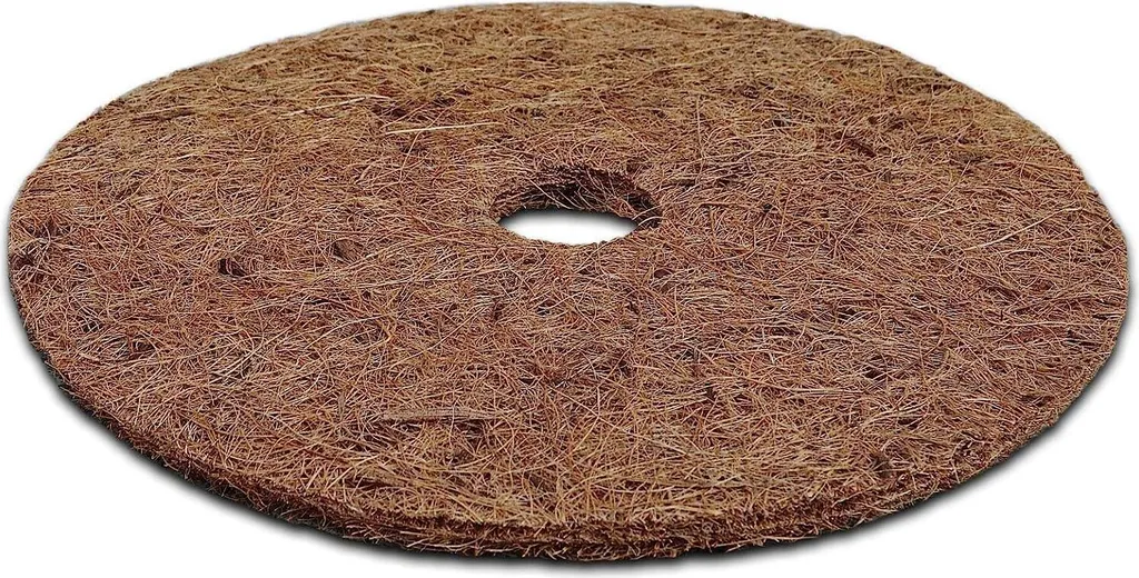 20 Disques de paillage en coco 15 cm - Protection hivernale naturelle