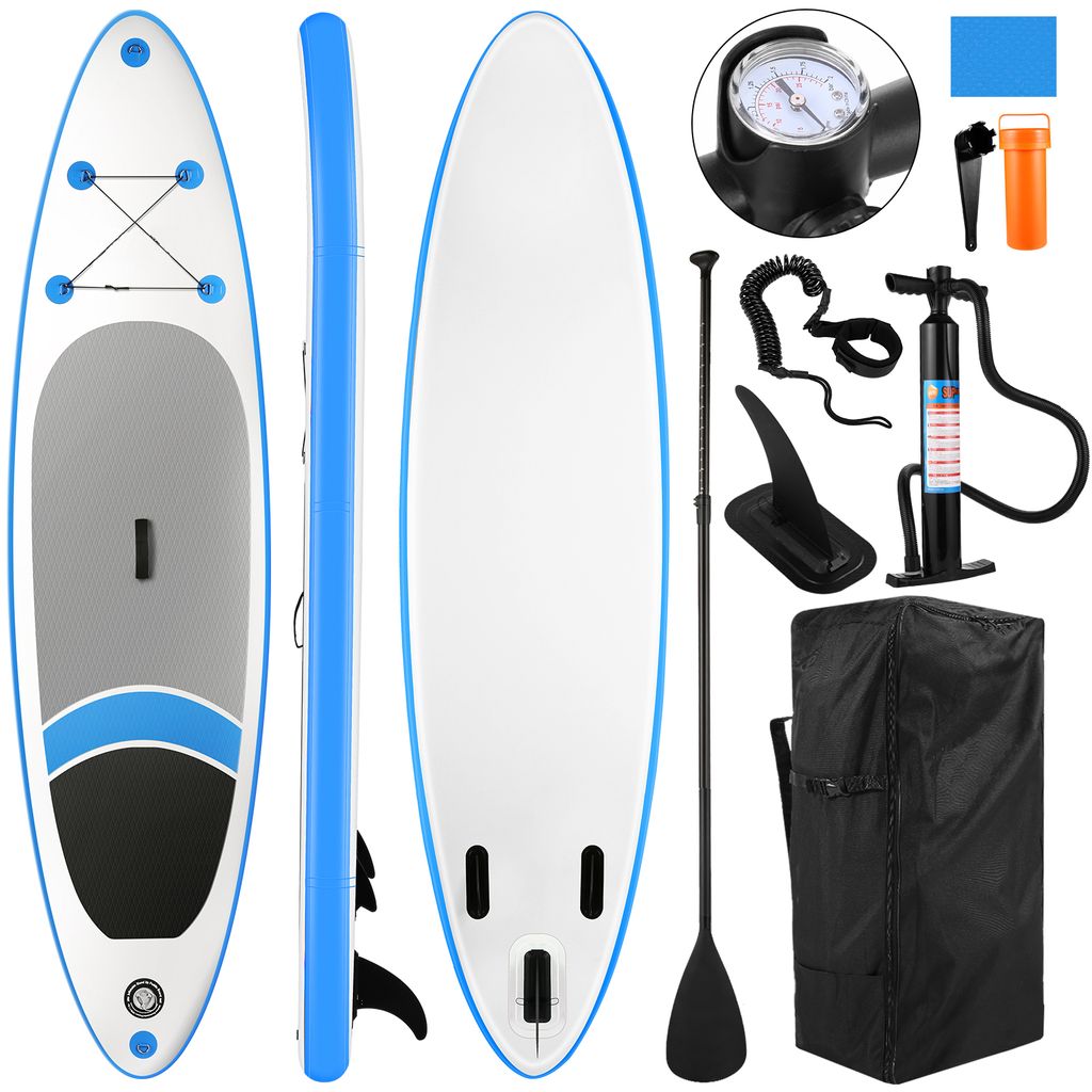CAROMA 320cm SUP Board Stand Up Paddle Surfboard Aufblasbar Paddel ISUP Board DE