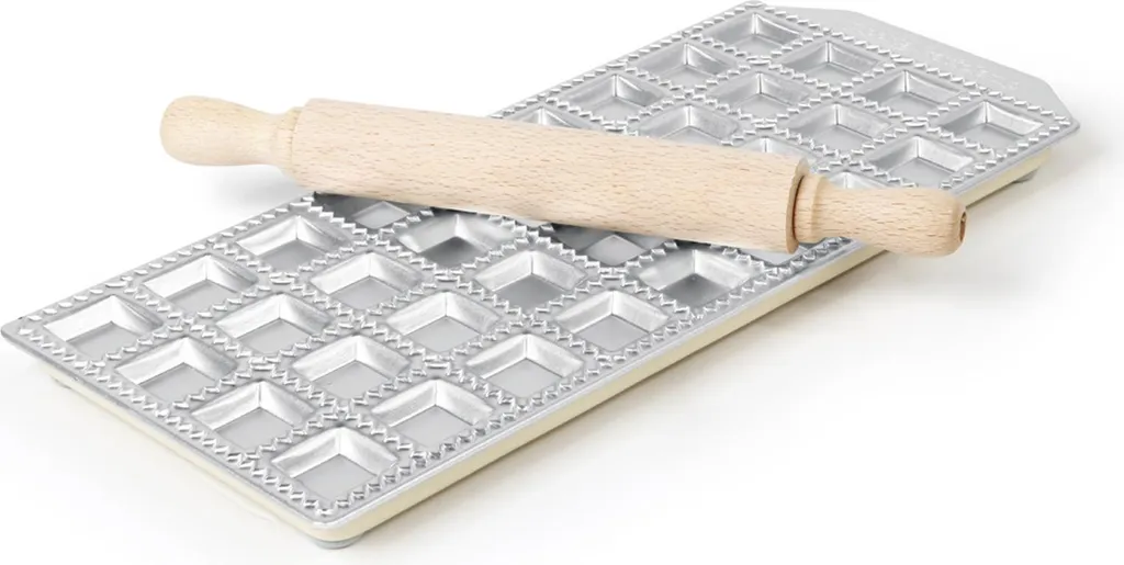 Machine à raviolis manuelle 36 pièces en aluminium avec rouleau inclus