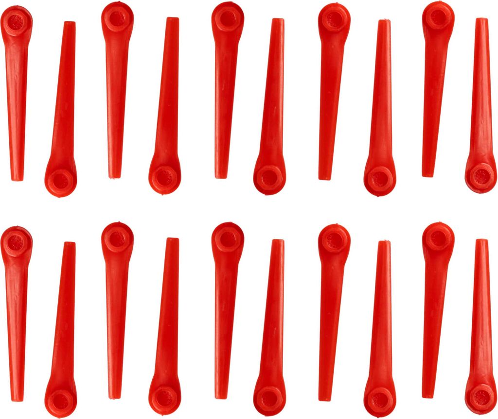 vhbw 20x Ersatz-Messer Ersatz für Gardena RotorCut 5368-20 für Rasentrimmer - Ersatzklinge Orange, Kunststoff