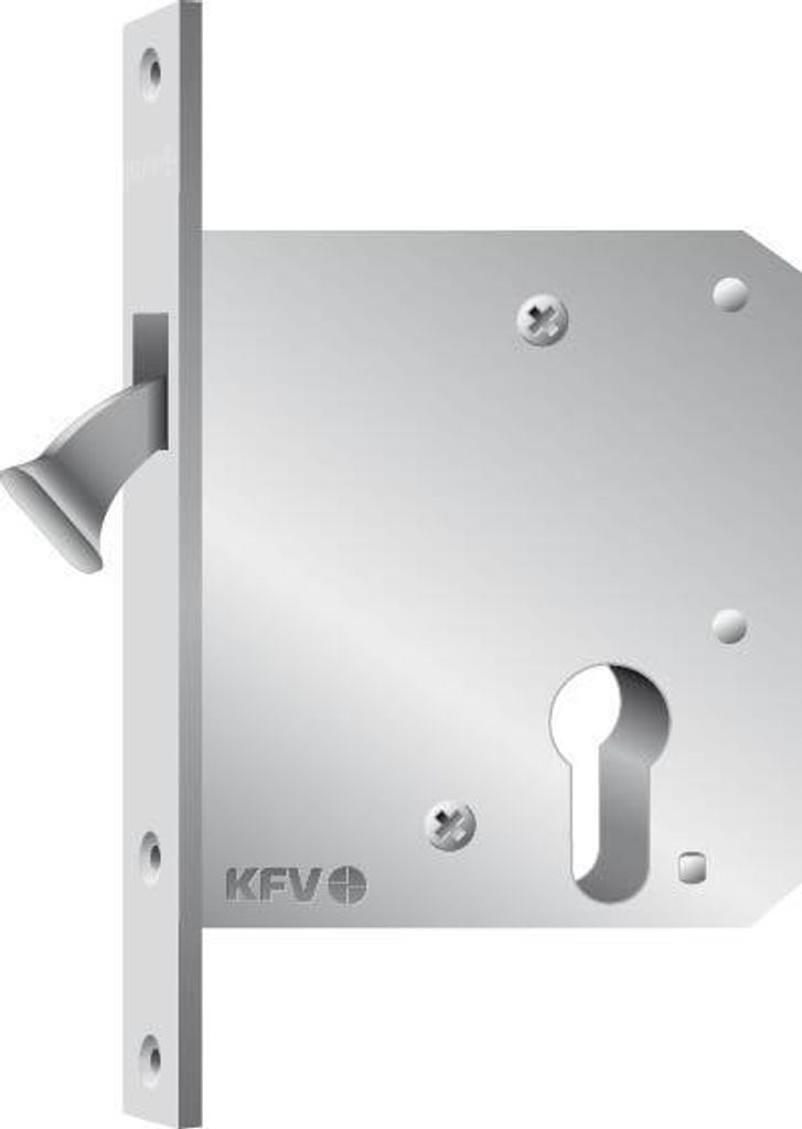 KFV Tür Einsteckschloss Türschloss SSP-1620 PZ Altsilber Lack universal D55 S20 881435