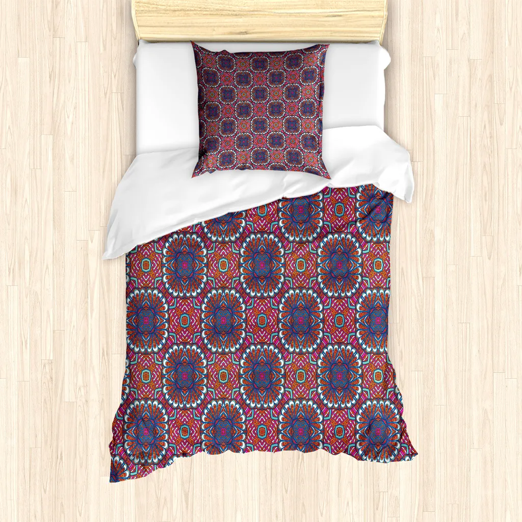 Copripiumino Fiori Tibetani ABAKUHAUS | Design Boho-Chic 135x200 cm