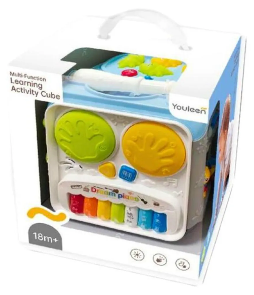 Cube multifonctionnel avec son et lumière interactif pour bébé - Modèle M1