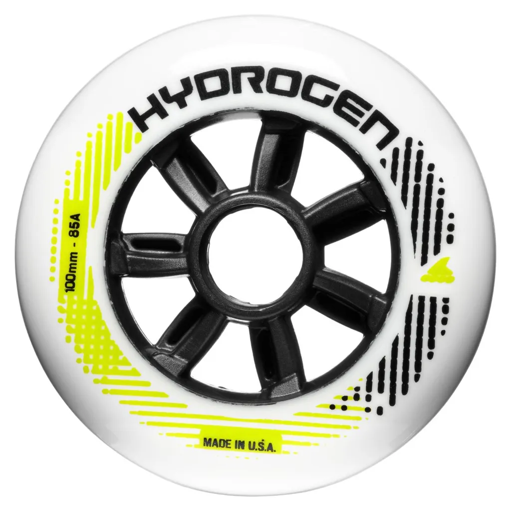 Rollerblade Hydrogen Roulettes 100mm 85A Argent - Pack de 6 Unités