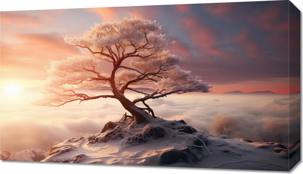 Offerta Quadro 70x40 Odissea Invernale | Stampa Fine Art su Canvas