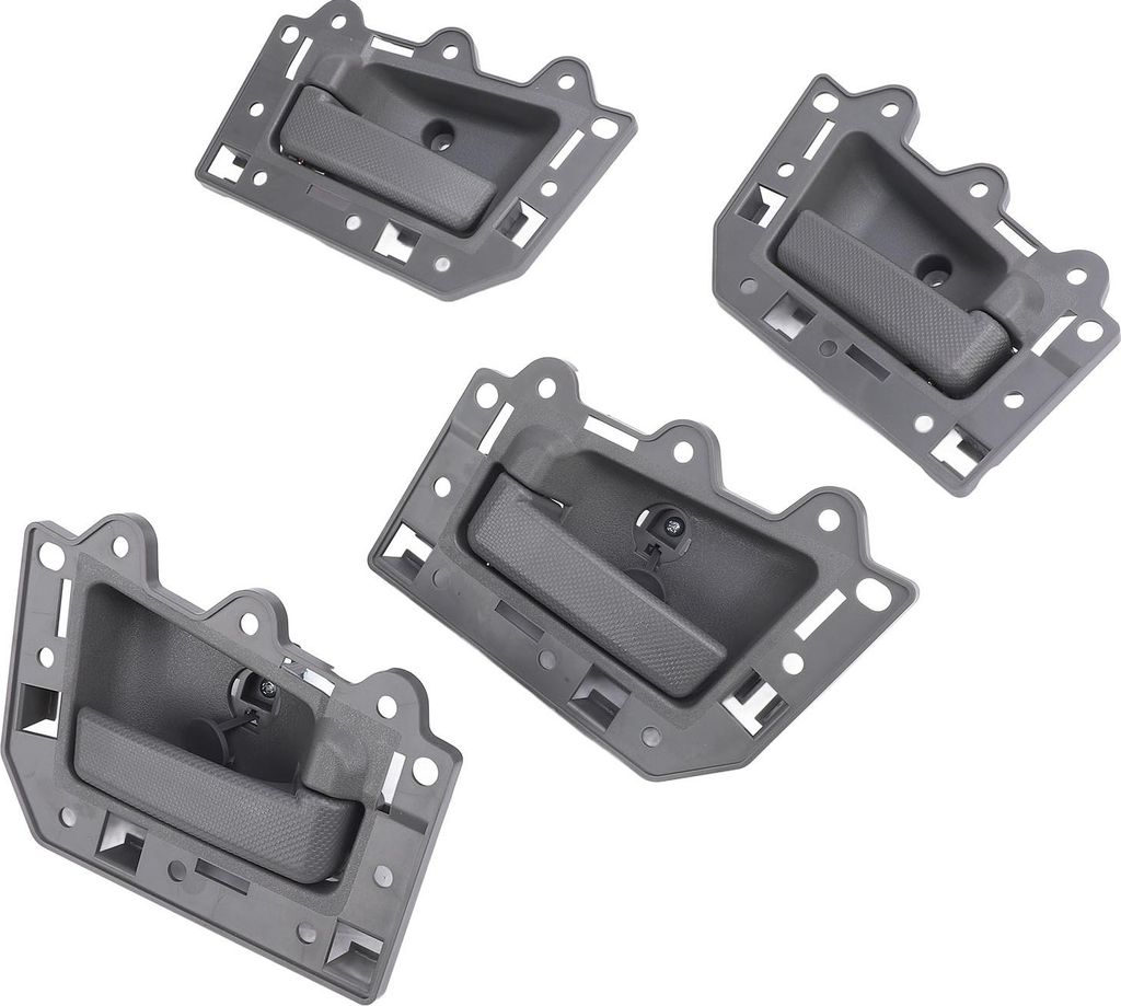 4er Set Türgriffe für Auto, Vorne & Hinten, Links & Rechts, Grau, Komfortabler Griff, Ohne Metall & Schrauben