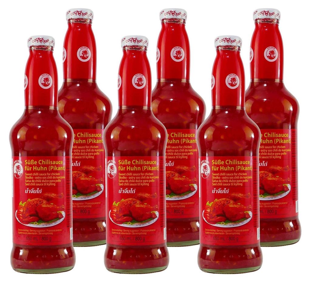 Cock Brand Süße Chilisauce -pikant- (12 x 0,65L)