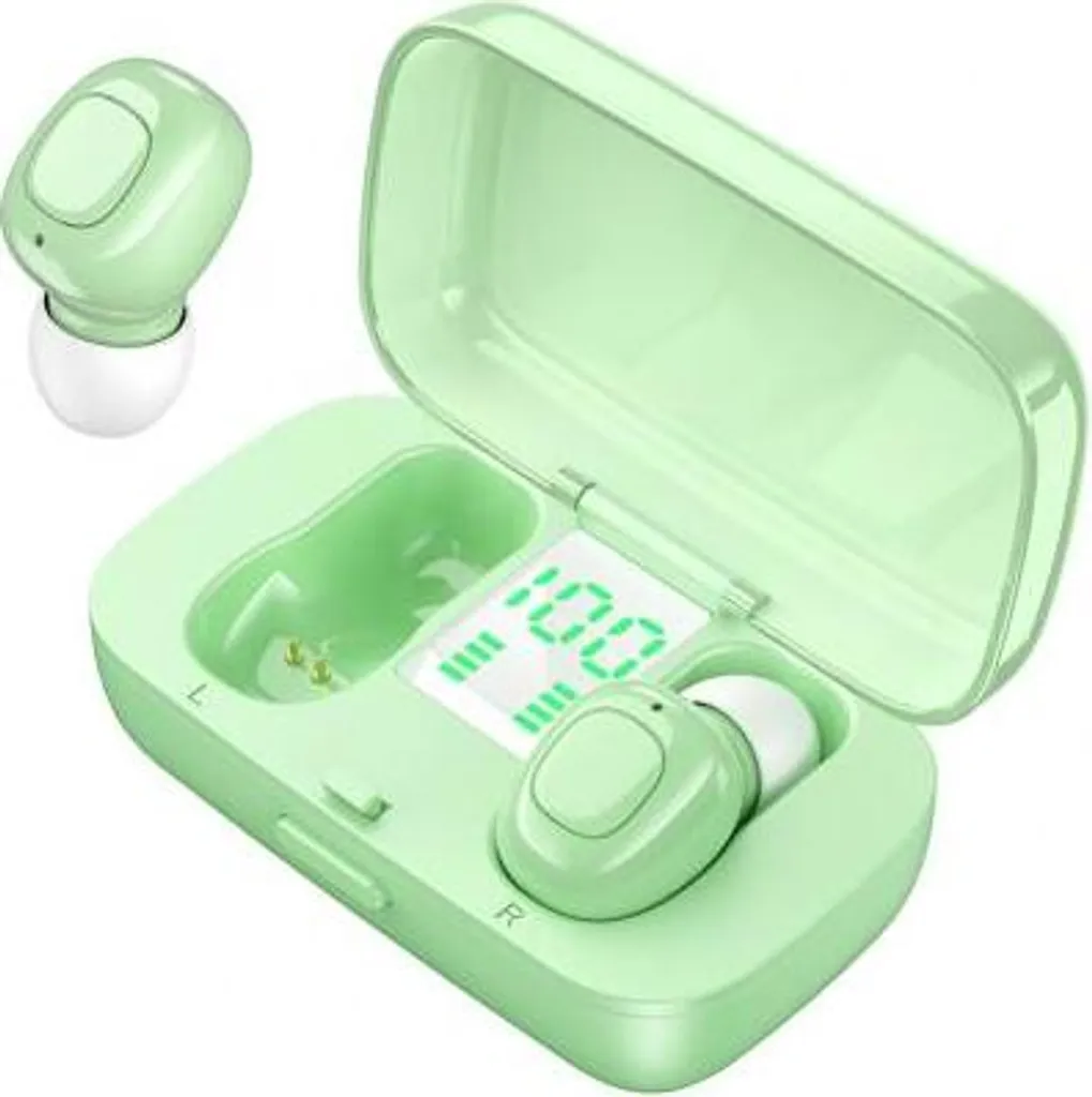 Cuffie Sportive XG21 TWS Bluetooth 5.0 - Impermeabili IPX5 Verde HiFi