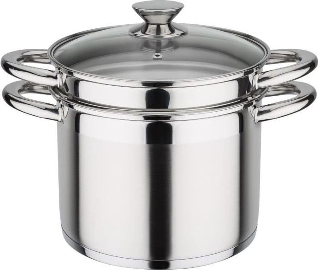 GSW Pentola per pasta Treviso 22 cm con coperchio in vetro, Immagine del prodotto 