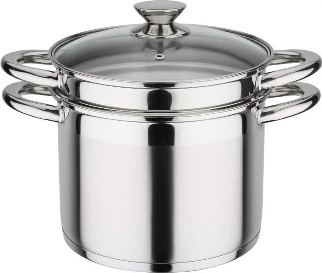 Pentola Pasta GSW 975360 Treviso 22cm 6.5L Acciaio Inox Induzione