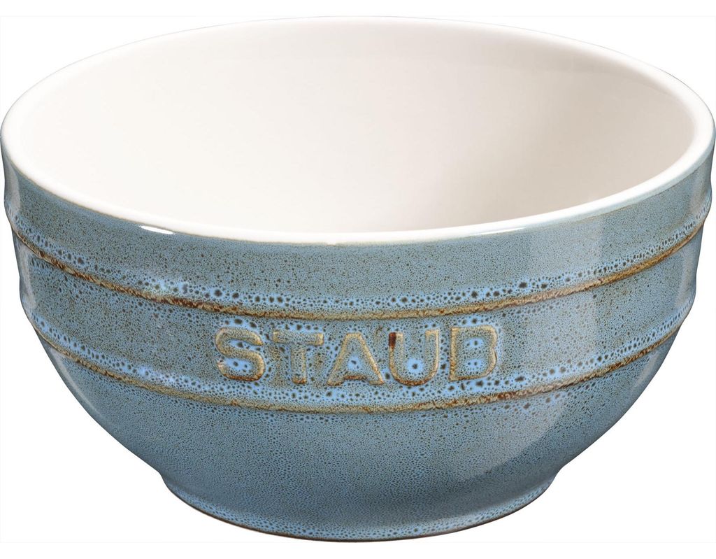 Staub Ceramic Schüssel Geschenkkarton 14,8 x 8 x 14,5 cm, Ø 14 cm rund Antiktürkis
