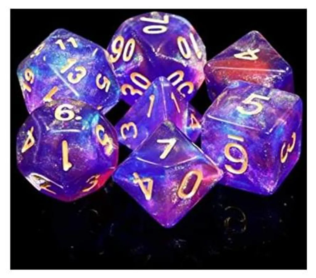 Jeu de dés Foam Brain Games Blue Enchantress pour JDR et Donjons