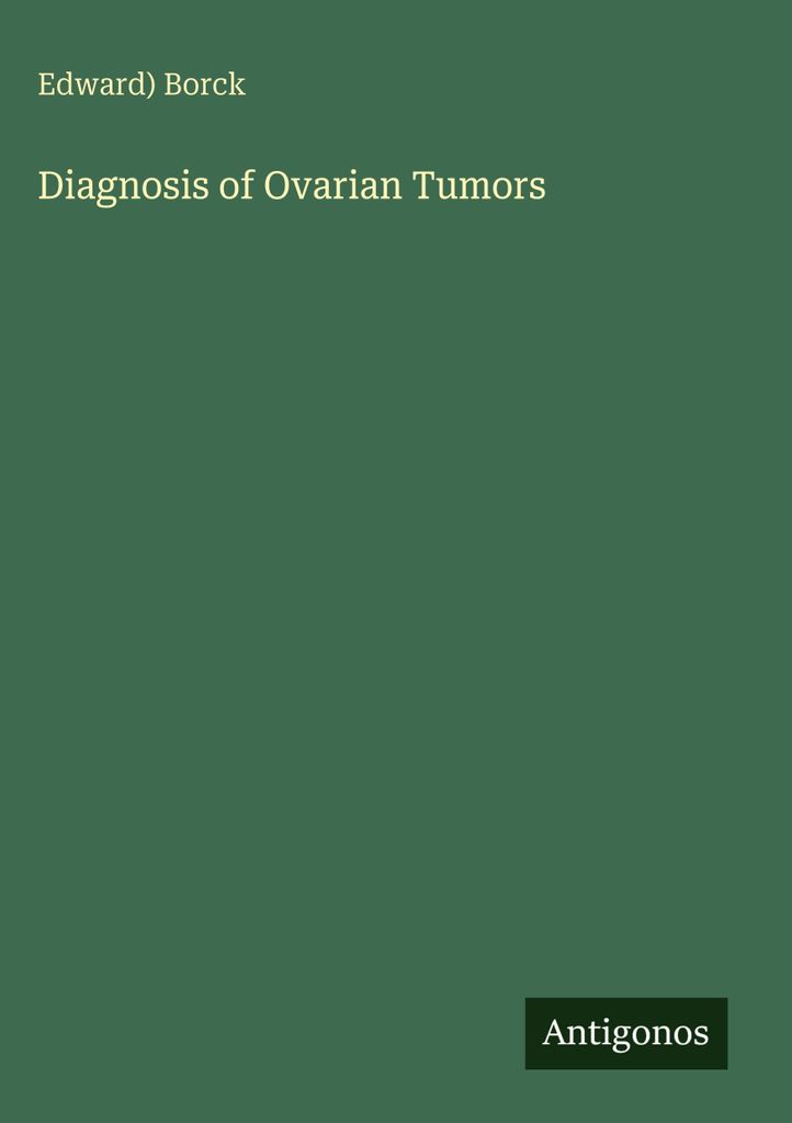 Diagnosis of Ovarian Tumors