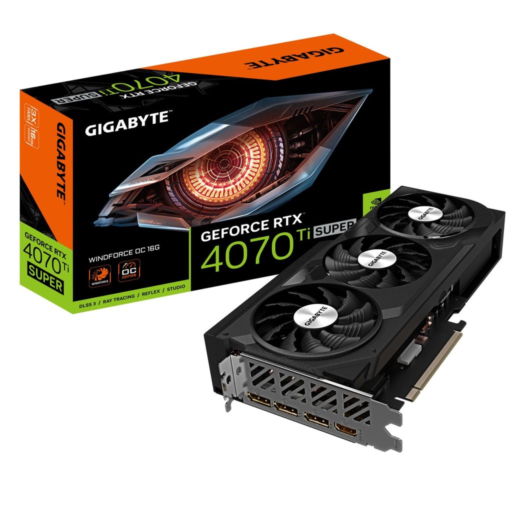 Gigabyte GeForce RTX 4070 Ti SUPER WINDFORCE OC 16GB - 16GB Produktbild 