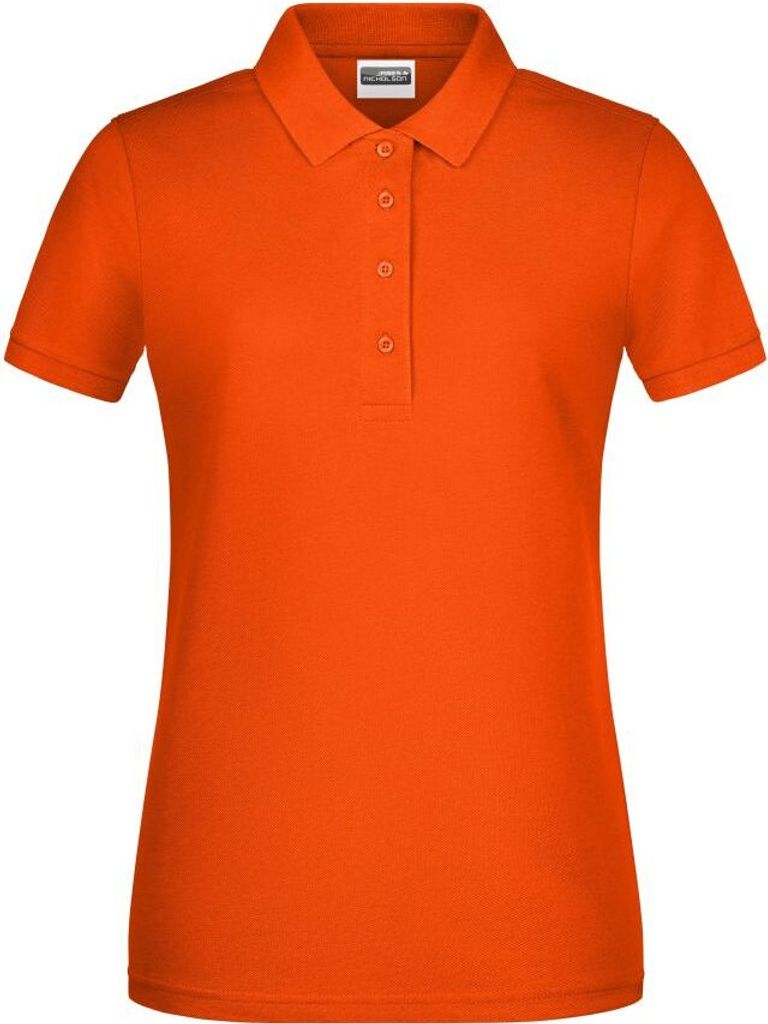 Ladies' Basic Polo Klassisches Poloshirt dark-orange, Gr. M