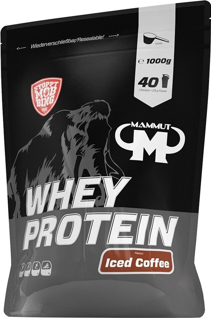 Mammut Nutrition - Whey Protein - 1000 g Zipp-Beutel, 1 x 1000 g Zipp-Beutel, Geschmack: Iced Coffee
