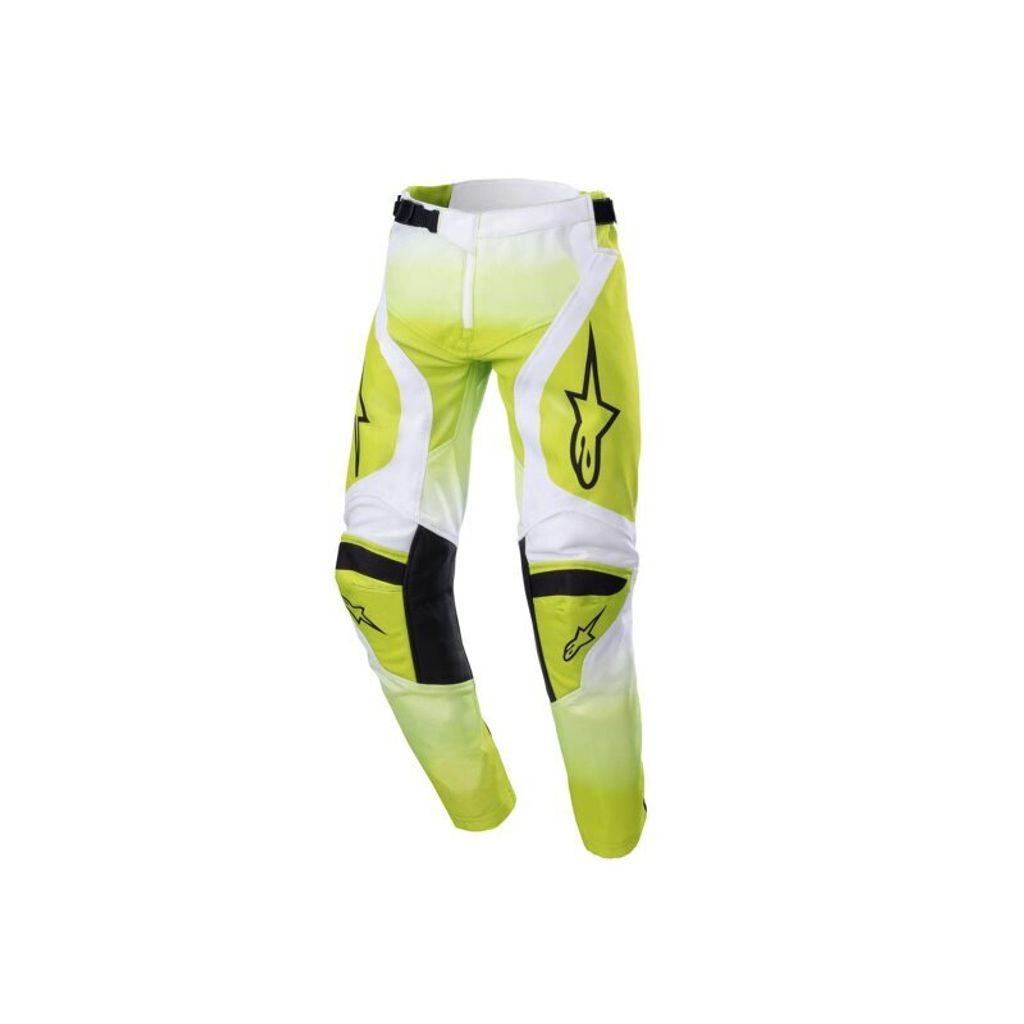 Alpinestars Racer Push Jugend Motocross-Hose, weiß/gelb, 24