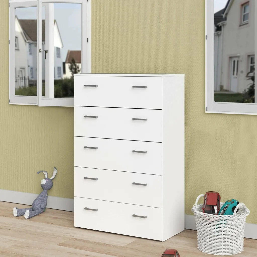 Commode SPACE Buffet Sideboard Blanc Mat pour Salon et Chambre Moderne - 4