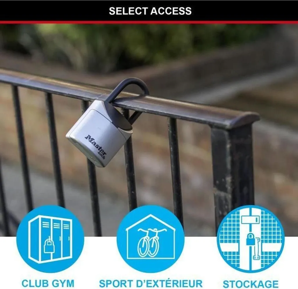 Boîte à clés sécurisée Master Lock 5406EURD à combinaison et anse - 5